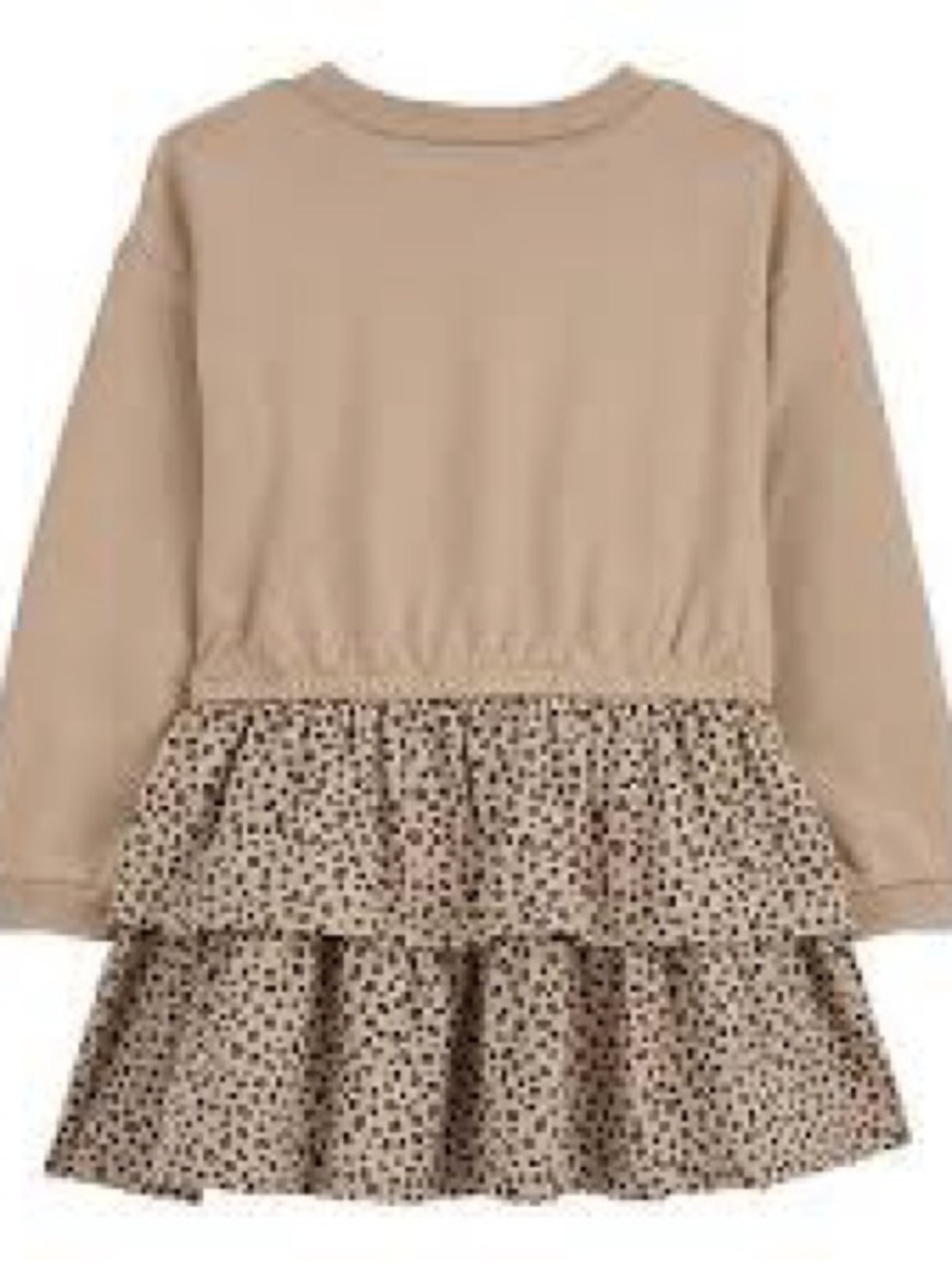 Carter's Leopard Print Ruffle Long Sleeve Dress
